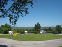stunning views and large pitches at somerset caravan park