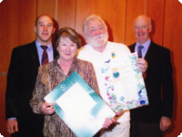 Receiving the David Bellamy award