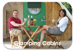 click for more info about old oaks glamping cabins