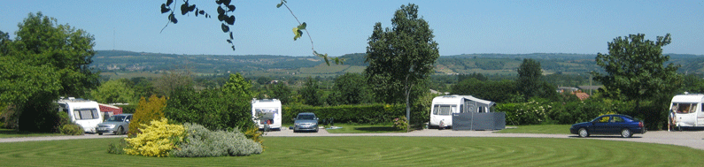 fantastic views at somerset caravan park