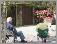 learn to paint at the old oaks campsite