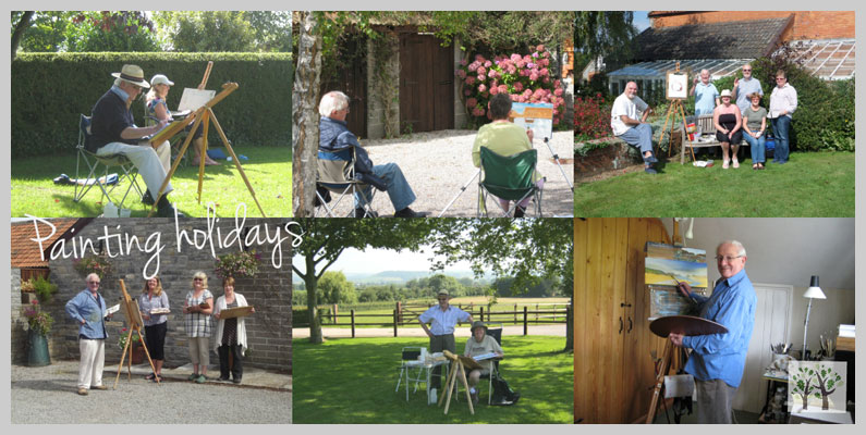 painting holidays at old oaks campsite somerset